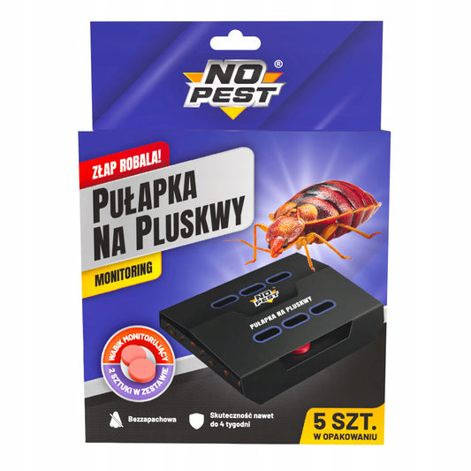 STIPRŪS LIPNŪS GAUDYKLĖS NUO PATALINIŲ BLAKIŲ SU MASALU NO PEST (5 VNT.)