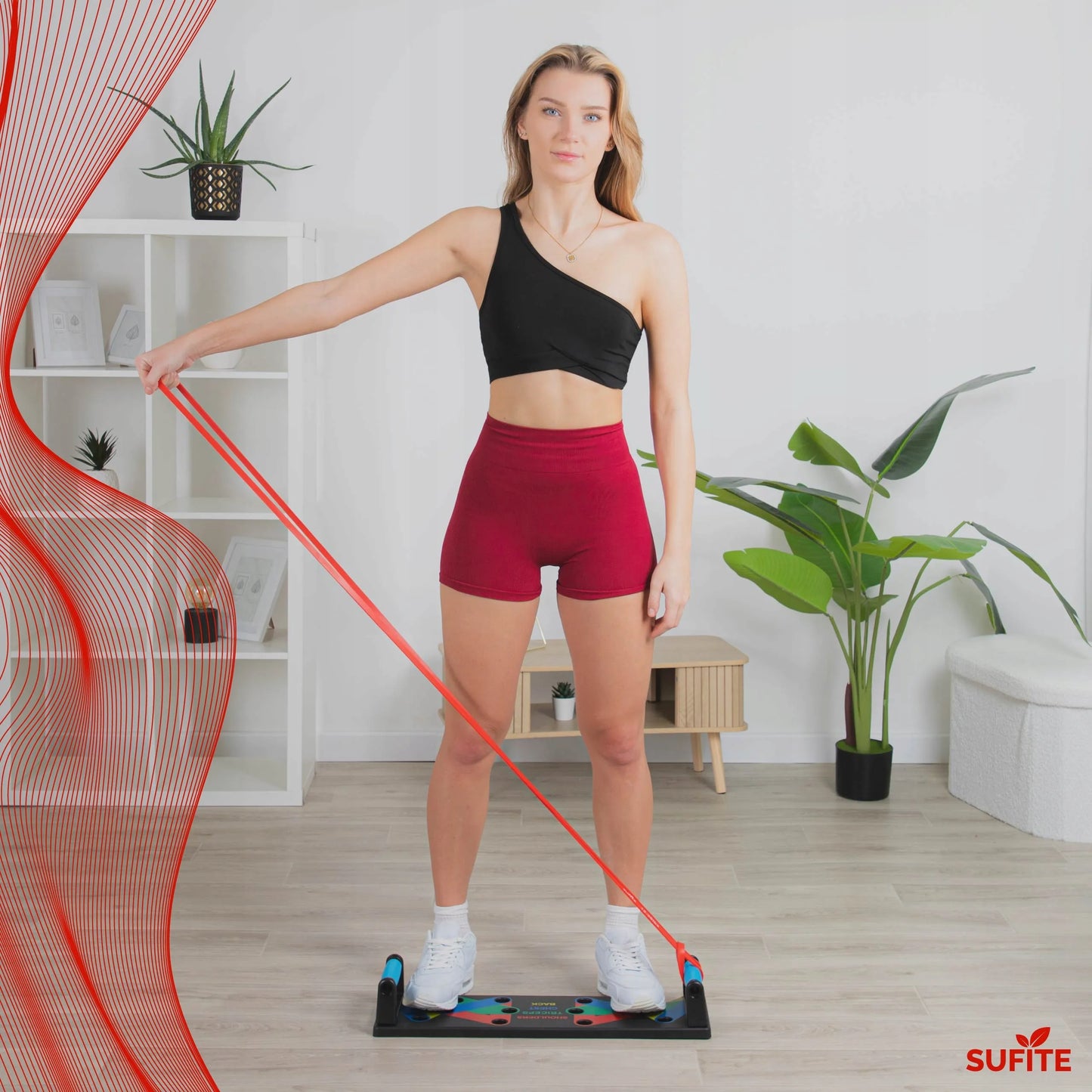 SUFITE treniruočių platforma su fitneso rankenomis