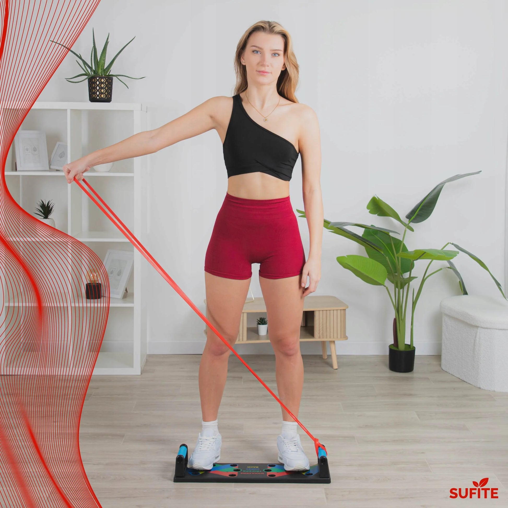 SUFITE treniruočių platforma su fitneso rankenomis
