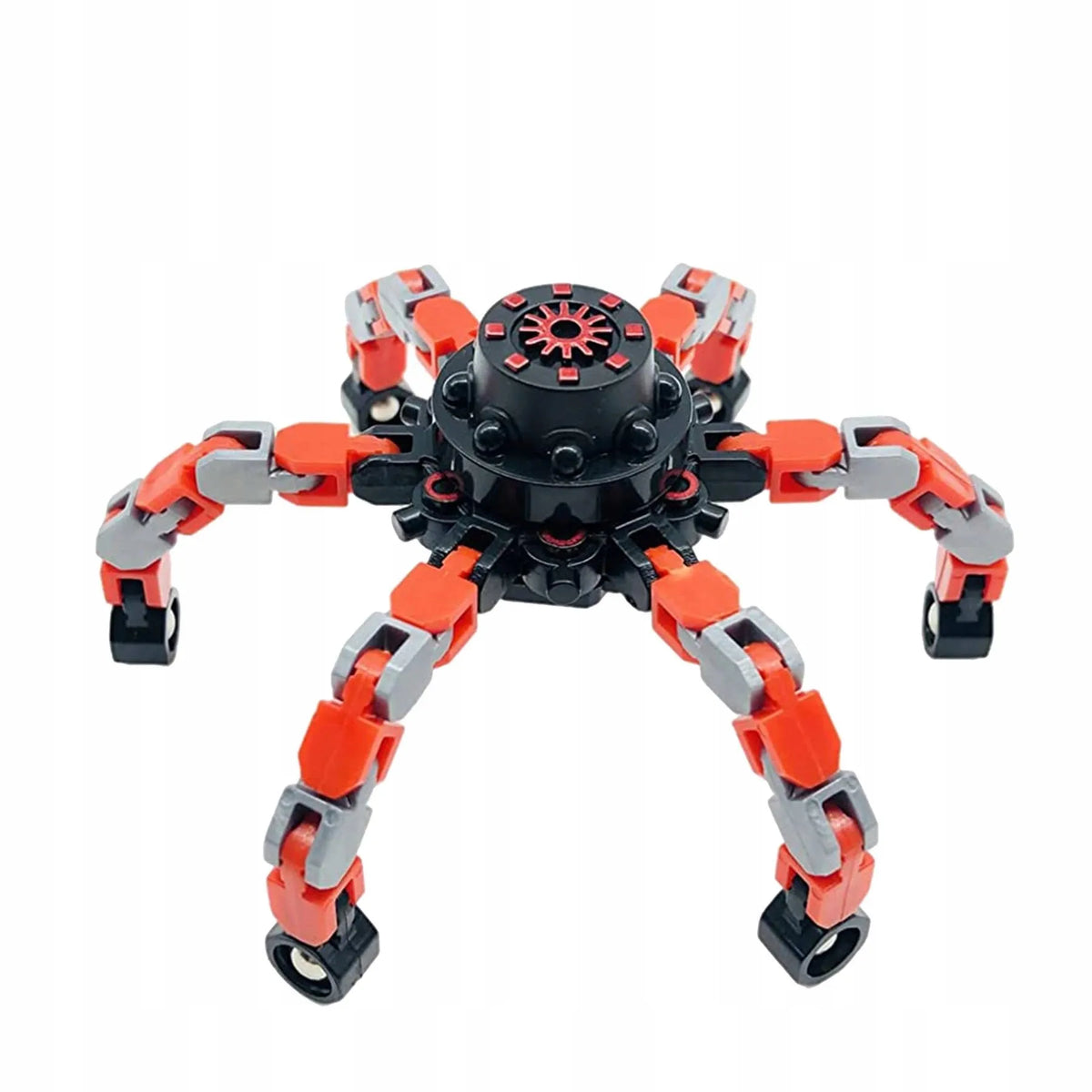 Sulankstomas „Fidget Spinner“ – antistresinis sensorinis žaislas, kurį galima paversti robotu