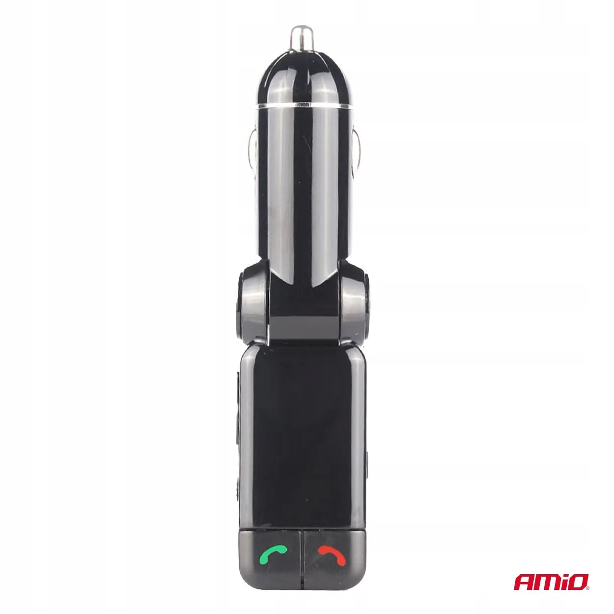 Sulankstomas FM automobilinis siųstuvas 2×USB-A 12V 24V AMIO-04650