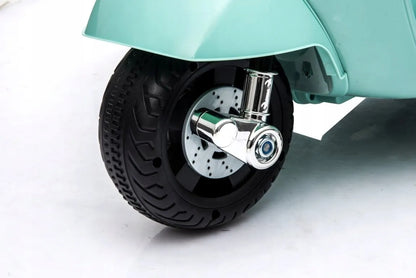 „Sun Baby“ akumuliatorinis vaikiškas motociklas „Vespa“ MINI, mėtų spalvos