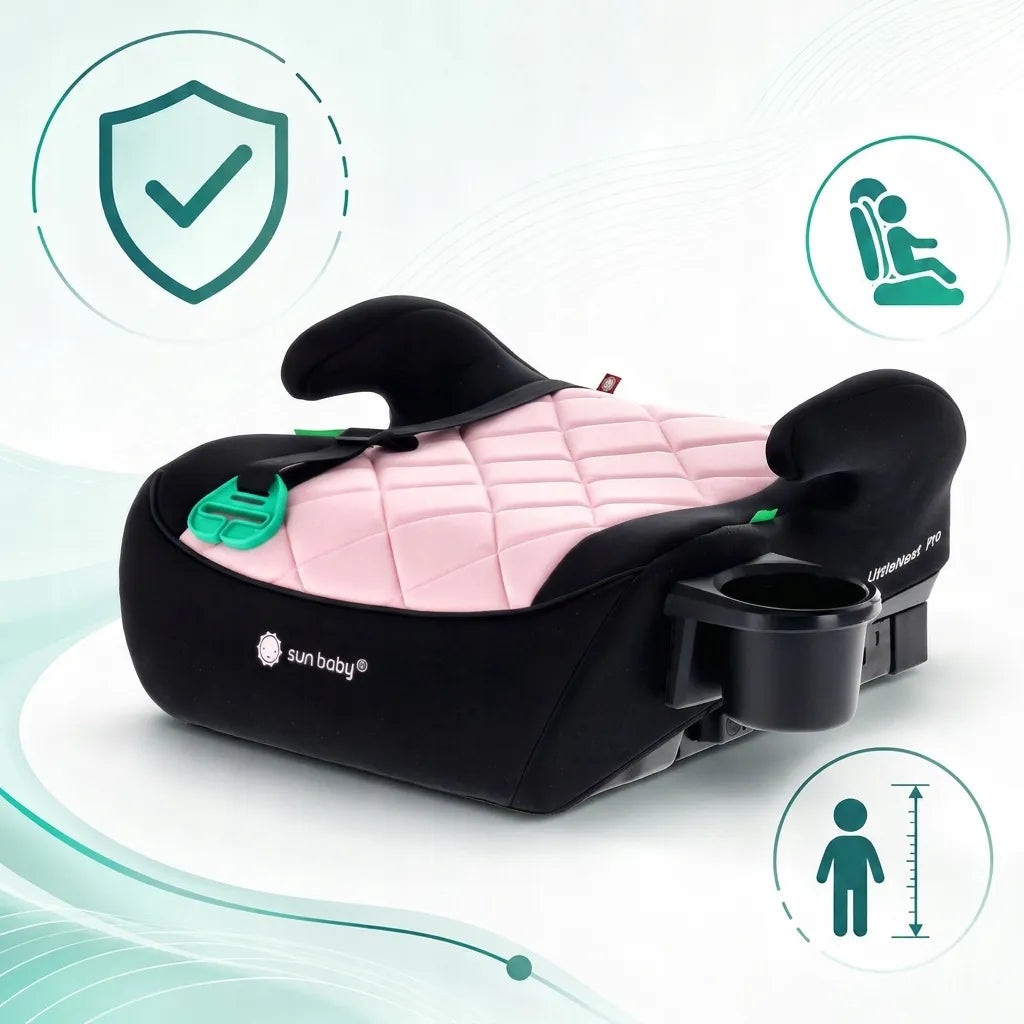 Sun Baby automobilinė kėdutė-paaukštinimas 15-36 kg i-Size ISOFIX 125-150