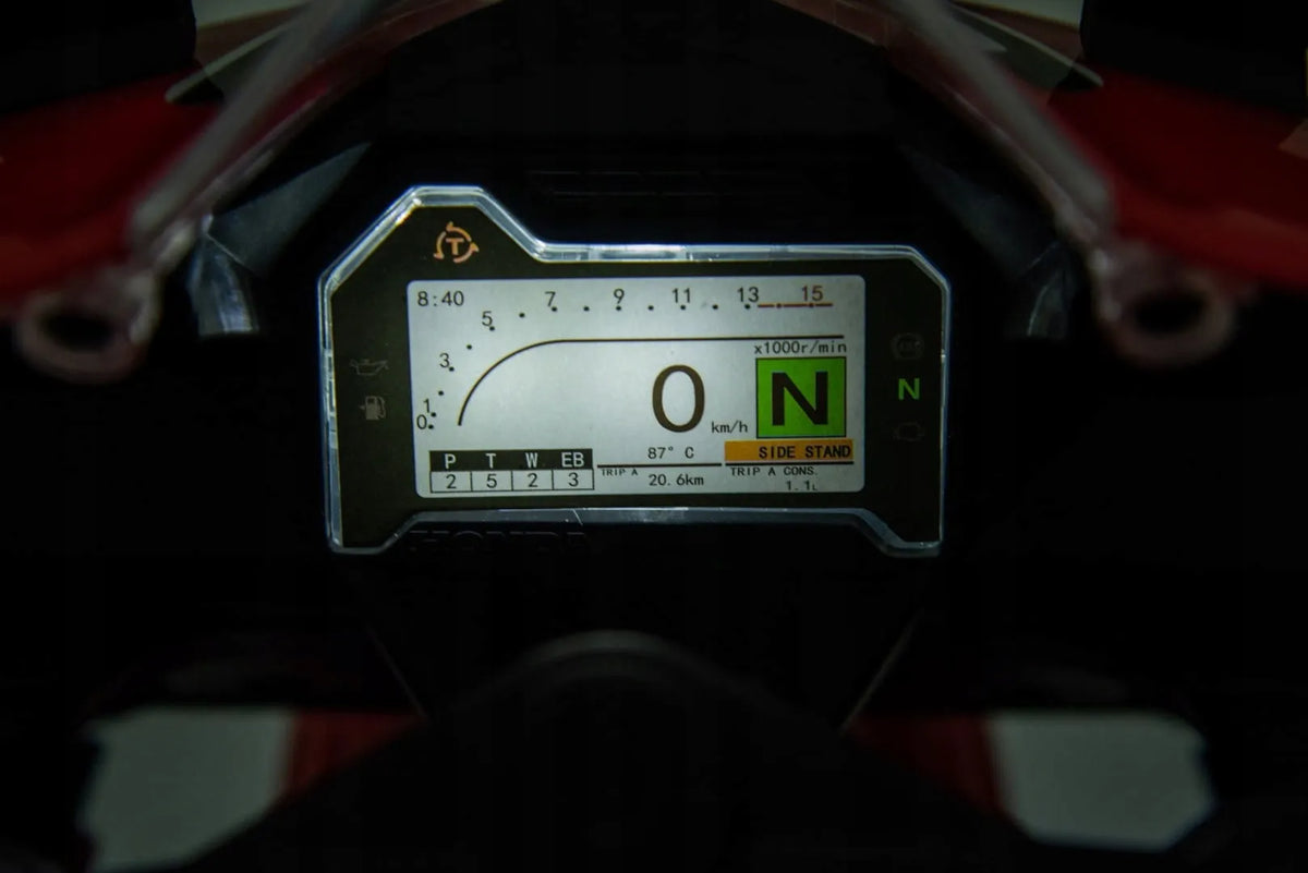„Sun Baby“ „Honda CBR 1000RR“ elektrinis motociklas vaikams, 12 V, su šviesomis ir garsais, baltas