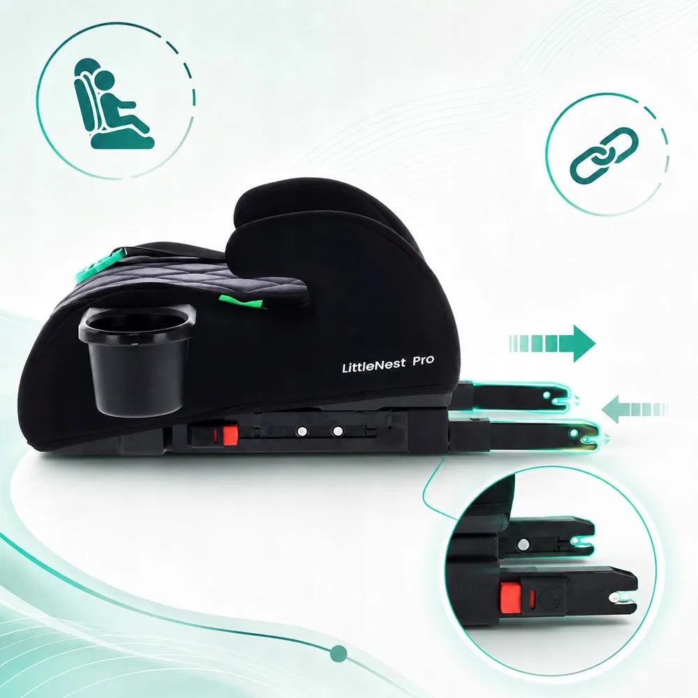 Sun Baby I-SIZE ISOFIX 125-150 automobilinė kėdutė-paaukštinimas