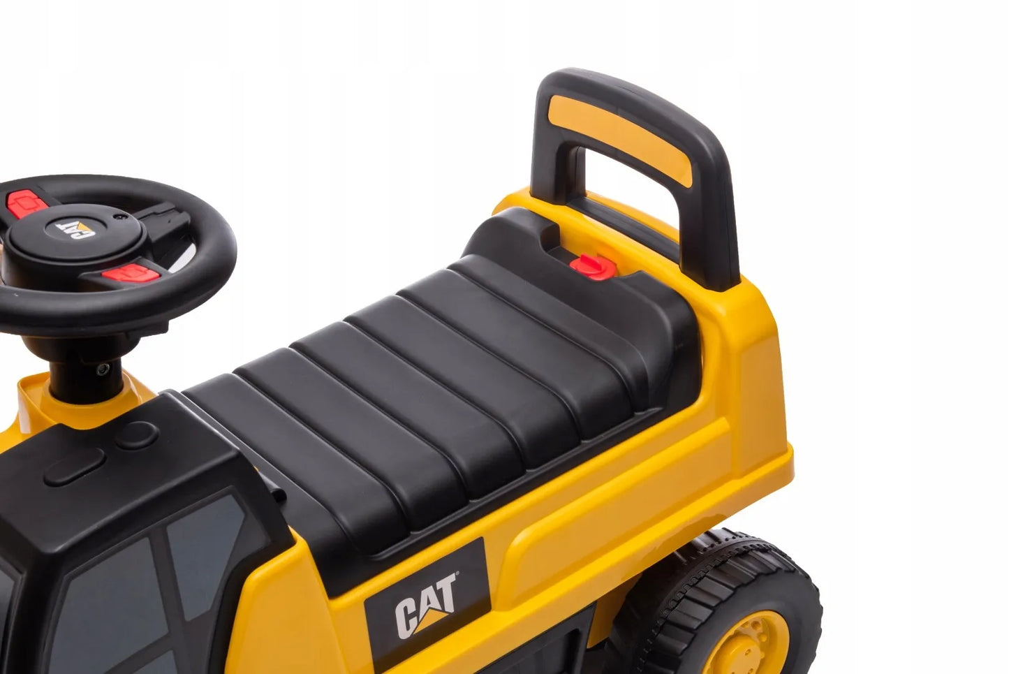 Sun Baby paspirtukas automobilis CAT geltonas