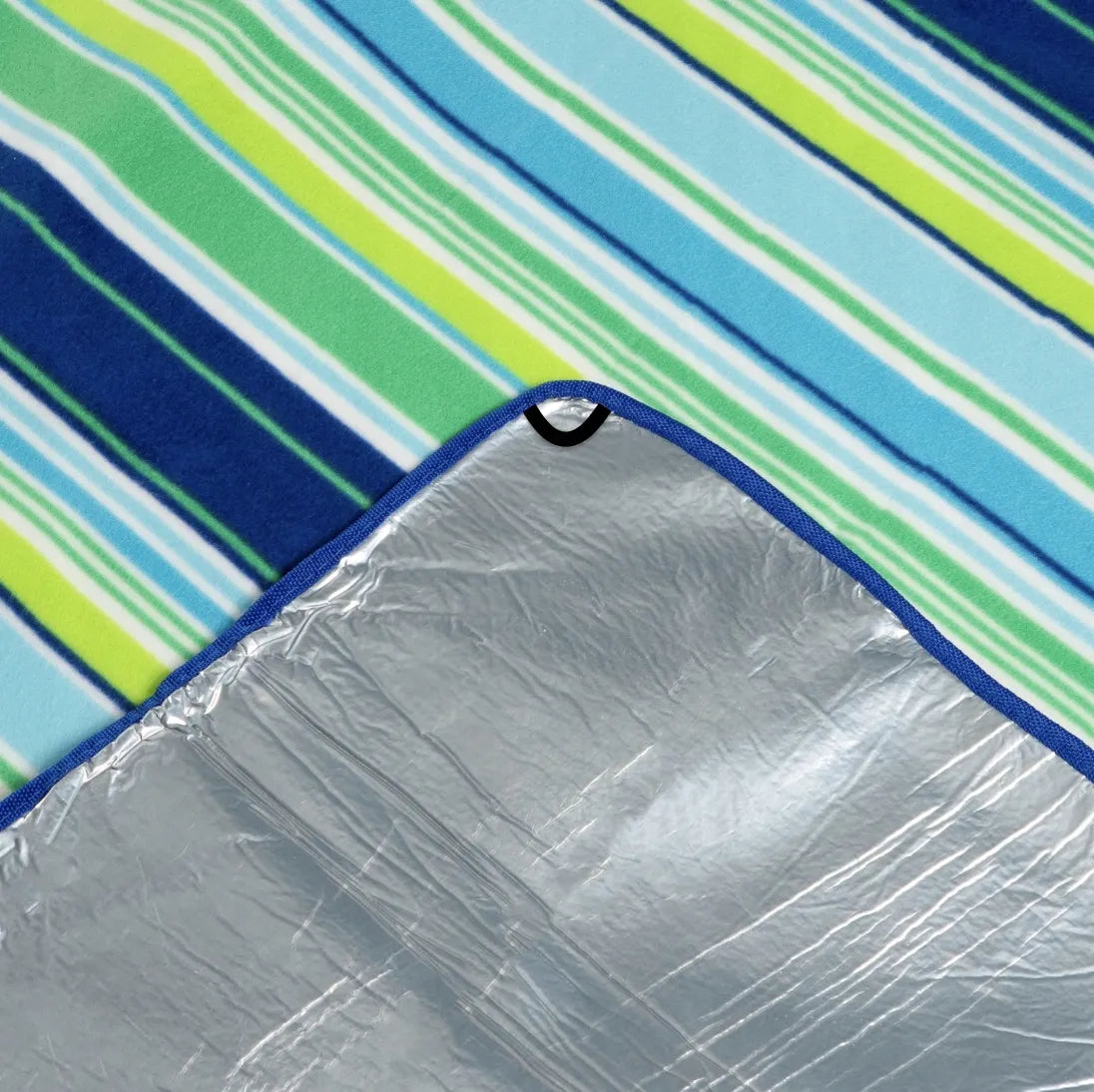 SUN PRO piknikinis paplūdimio paklotas 200x200 cm su rankena, diržu ir kuoliukais