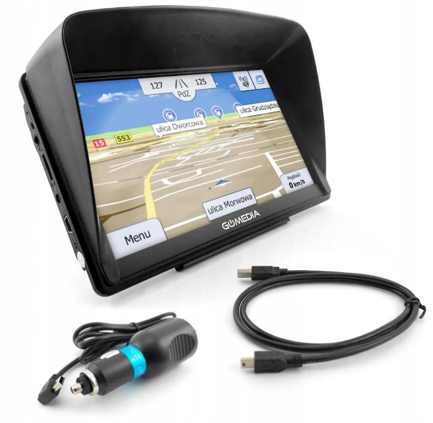 Sunkvežimių GPS navigacija 7″ LED su Europos žemėlapiais