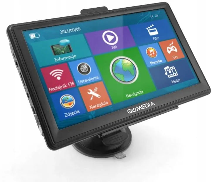 Sunkvežimių GPS navigacija 7″ LED su Europos žemėlapiais