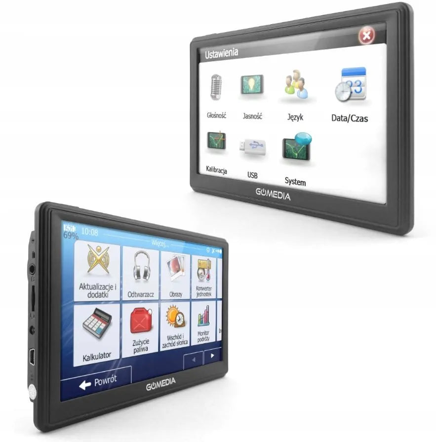 Sunkvežimių GPS navigacija 7″ LED su Europos žemėlapiais