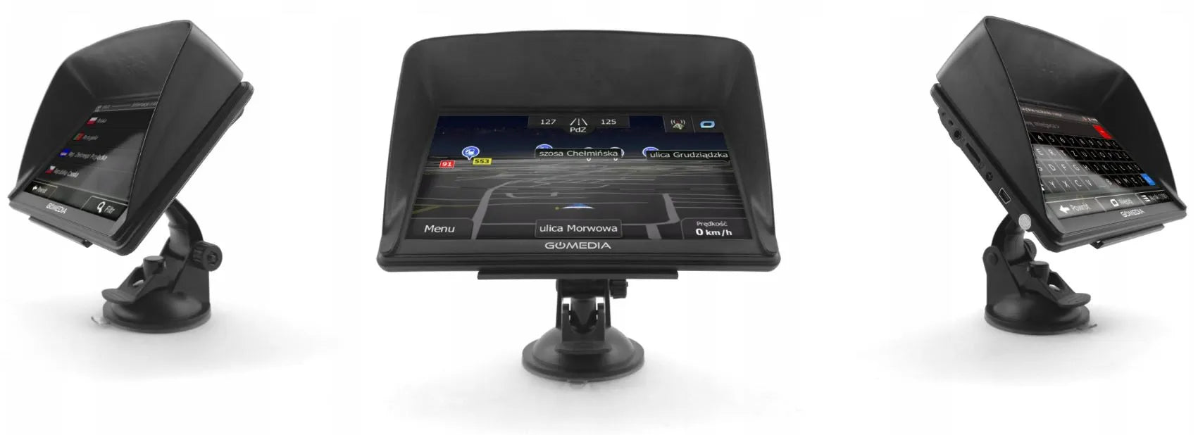 Sunkvežimių GPS navigacija 7″ LED su Europos žemėlapiais