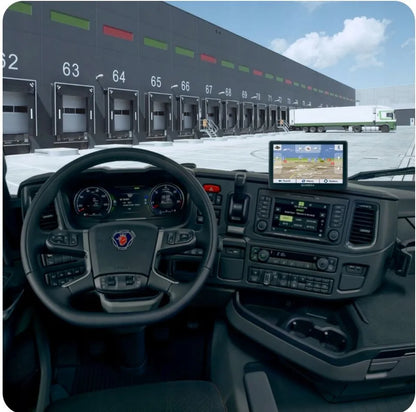 Sunkvežimių GPS navigacija 7″ LED su Europos žemėlapiais