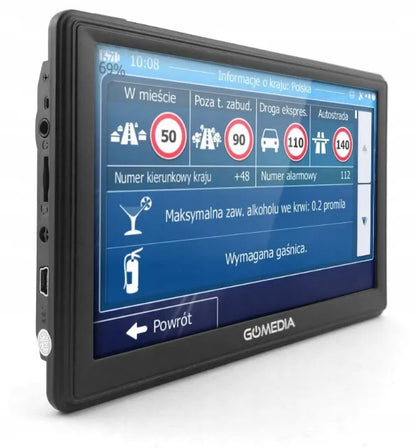 Sunkvežimių GPS navigacija 7″ LED su Europos žemėlapiais