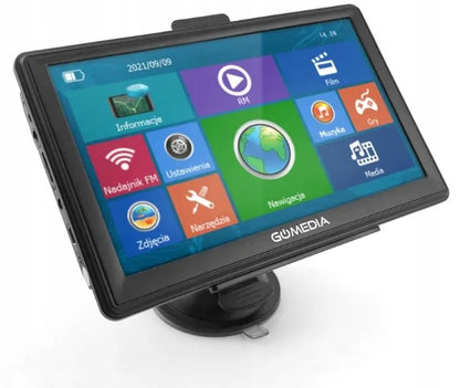 Sunkvežimių GPS navigacija 7″ LED su Europos žemėlapiais