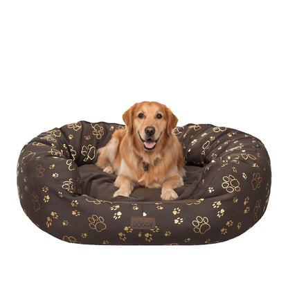 Šunų guolis „Doggy Amazing XXL“ 114x94 cm – ruda spalva su išimamu čiužiniu