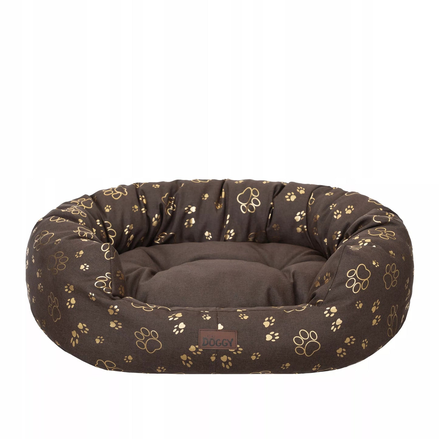 Šunų guolis „Doggy Amazing XXL“ 114x94 cm – ruda spalva su išimamu čiužiniu