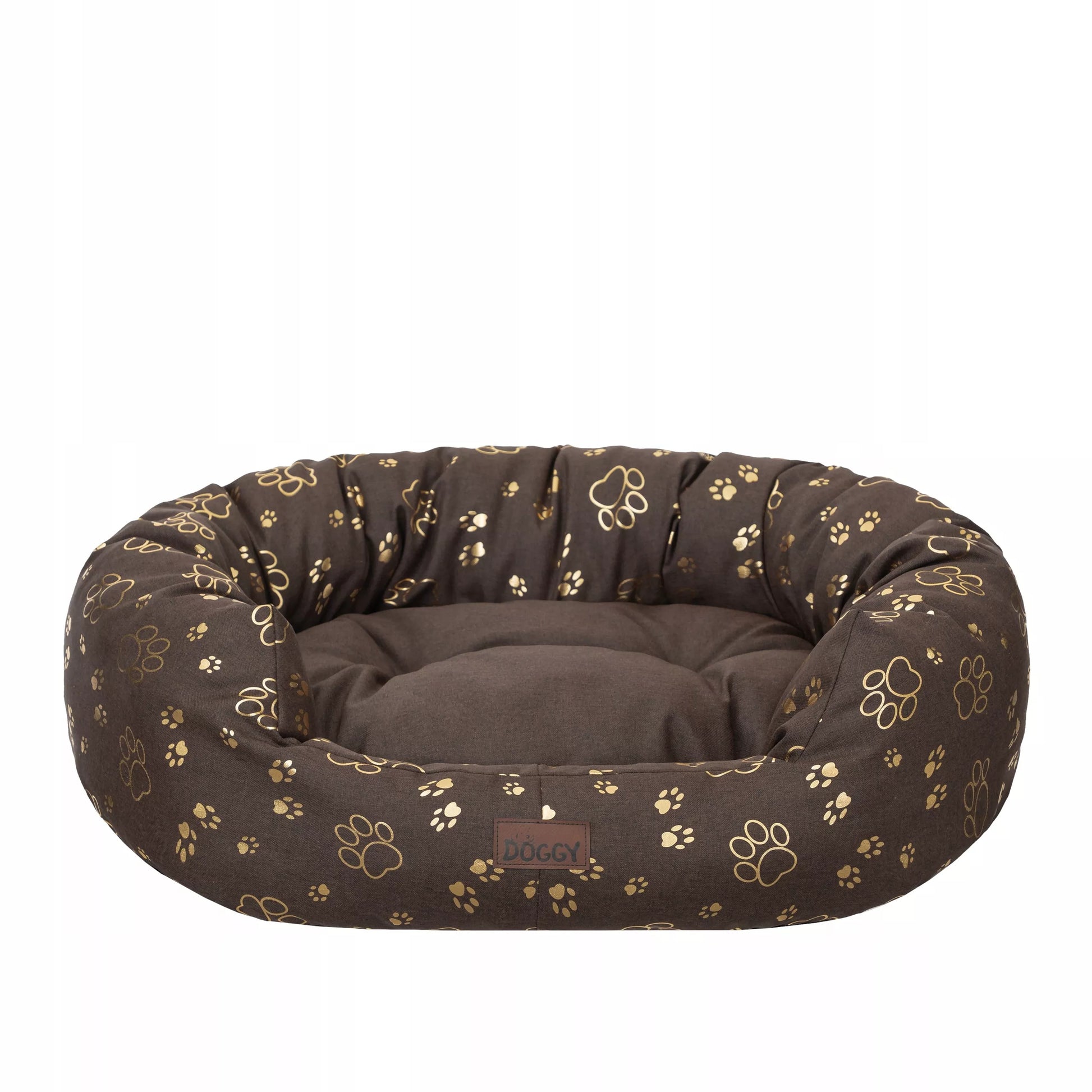 Šunų guolis „Doggy Amazing XXL“ 114x94 cm – ruda spalva su išimamu čiužiniu