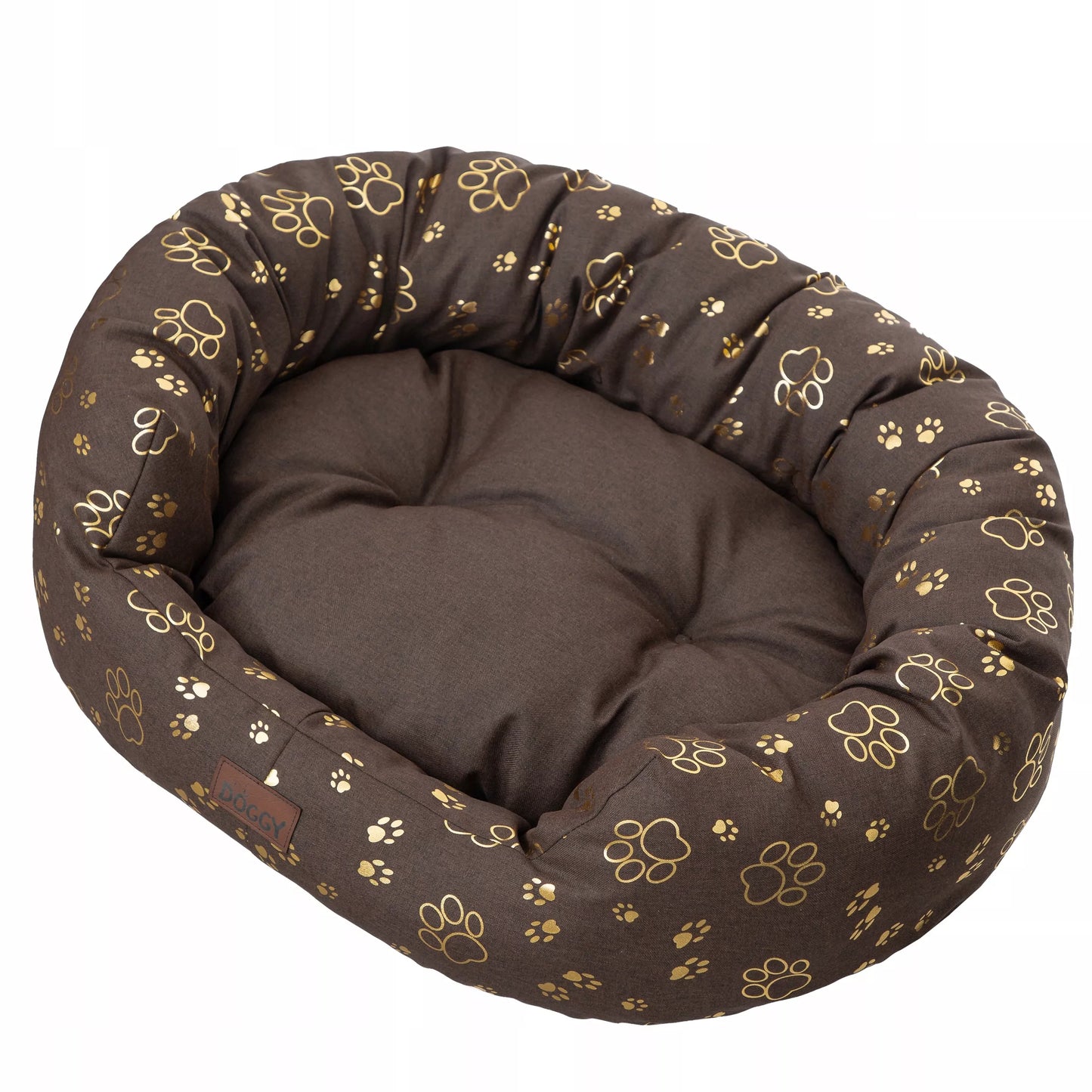 Šunų guolis „Doggy Amazing XXL“ 114x94 cm – ruda spalva su išimamu čiužiniu