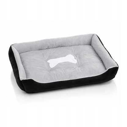 Šunų guolis-lova, sofa, aptvaras, pagalvė, minkštas 80x60 cm XXL