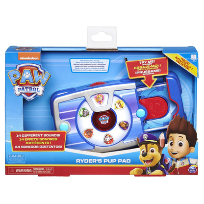 „Šunyčių patrulių“ interaktyvusis Ryderio žaislinis planšetinis kompiuteris su garsais ir dovanų kortų žaidimu