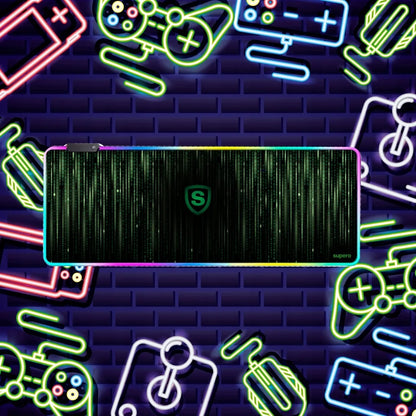 SUPERO XXL RGB žaidimų pelės kilimėlis