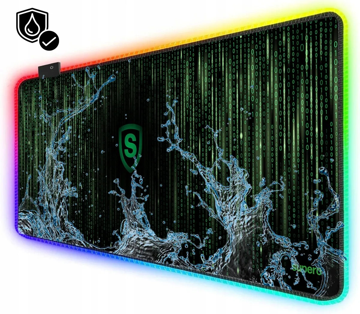 SUPERO XXL RGB žaidimų pelės kilimėlis