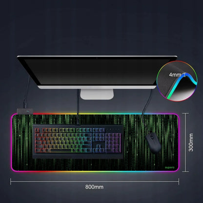 SUPERO XXL RGB žaidimų pelės kilimėlis