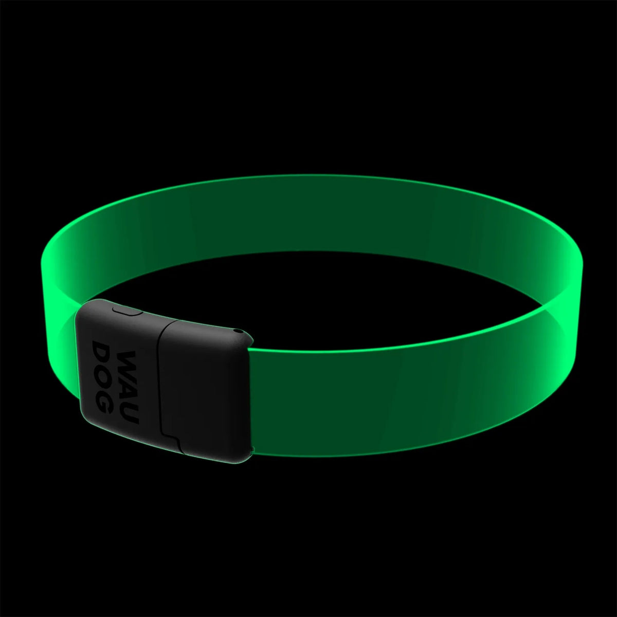 Šviečiantis šuns antkaklis WAUDOG LED RGB, reguliuojamas, iki 60 cm