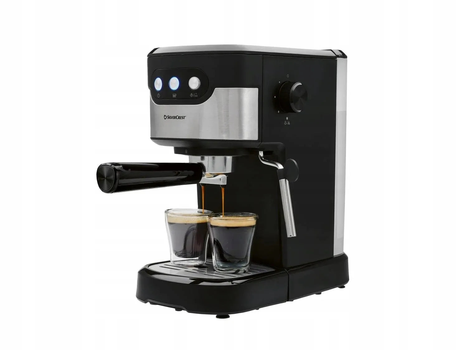 Svirtinis espresso kavos aparatas SilverCrest SEMB 1100 B1 1100 W juodas