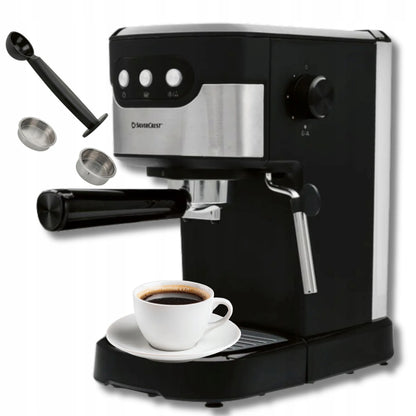 Svirtinis espresso kavos aparatas SilverCrest SEMB 1100 B1 1100 W juodas