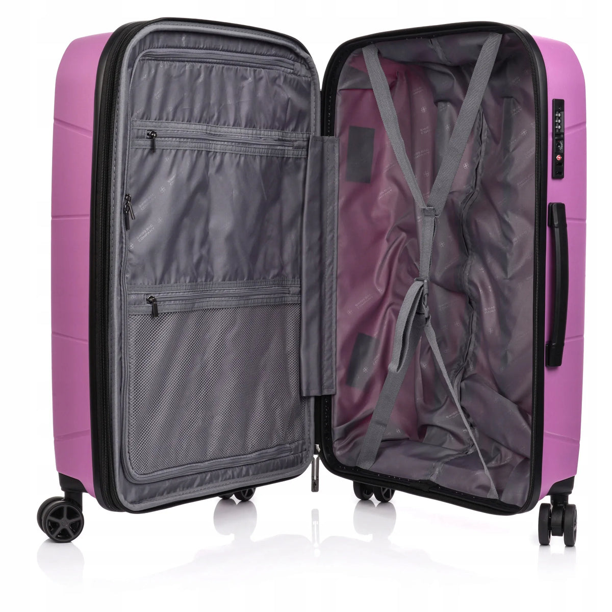 SwissBags „Lava“ vidutinio dydžio kietas polipropileninis lagaminas, 80 l