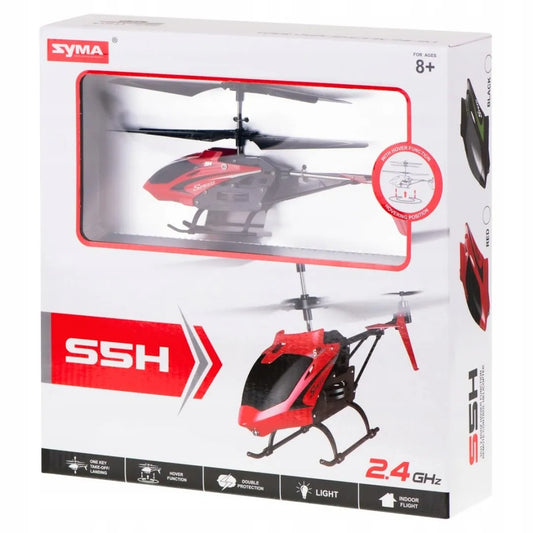 SYMA S5H nuotoliniu būdu valdomas sraigtasparnis, 2,4 GHz, RTF, raudonas