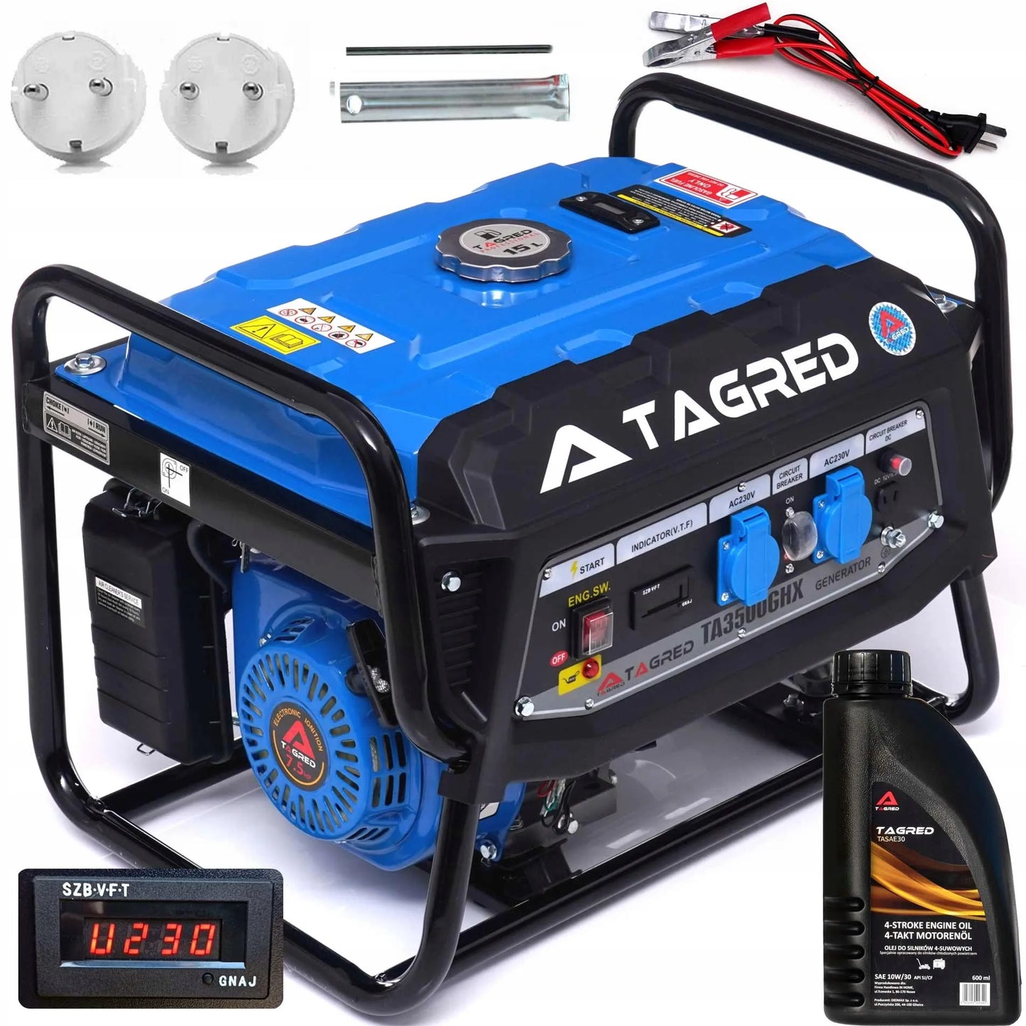 TAGRED TA3500GHX 3500W AVR 230V elektros generatorius + dovana