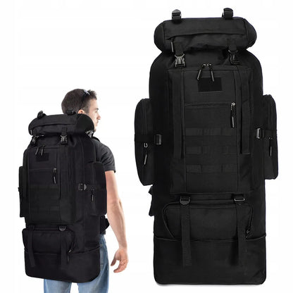 Taktinė kuprinė 70-100L – karinė, stovyklavimo, išgyvenimo ir bushcraft