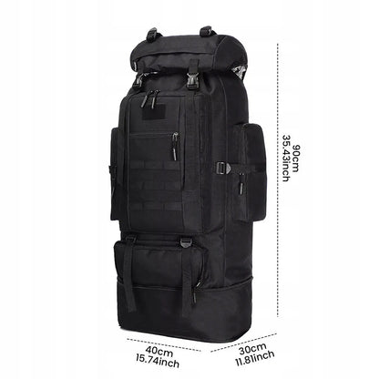 Taktinė kuprinė 70-100L – karinė, stovyklavimo, išgyvenimo ir bushcraft