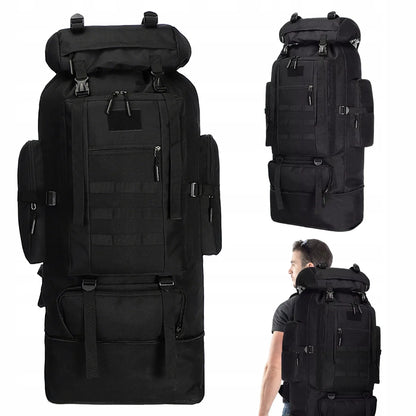 Taktinė kuprinė 70-100L – karinė, stovyklavimo, išgyvenimo ir bushcraft