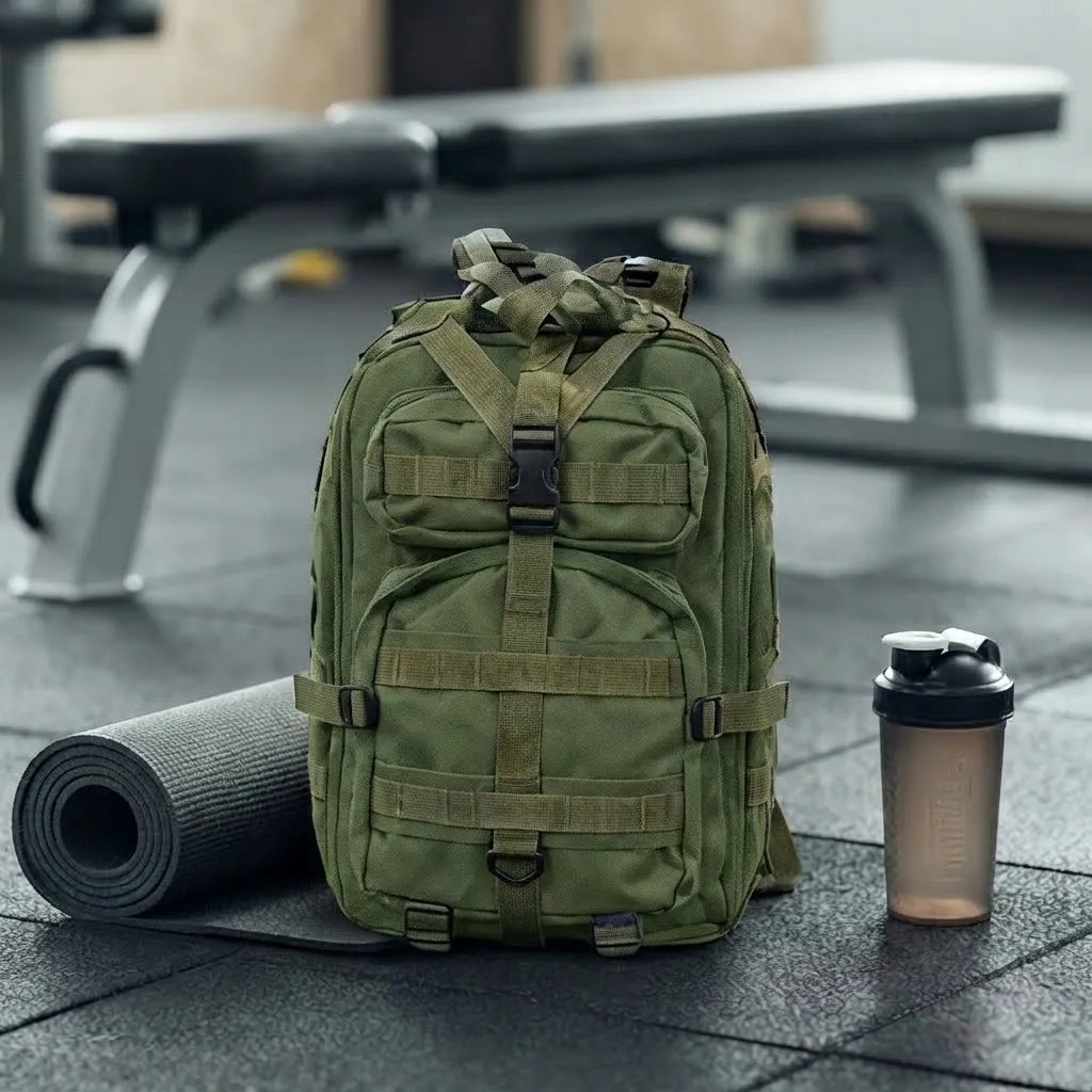 Taktinė turizmo kuprinė „Ulfur UF72611“, 20 l, žalia, 600D „Oxford“