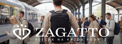 Talpi juoda miesto ir sportinė kuprinė „Zagatto“ mokyklai ir darbui
