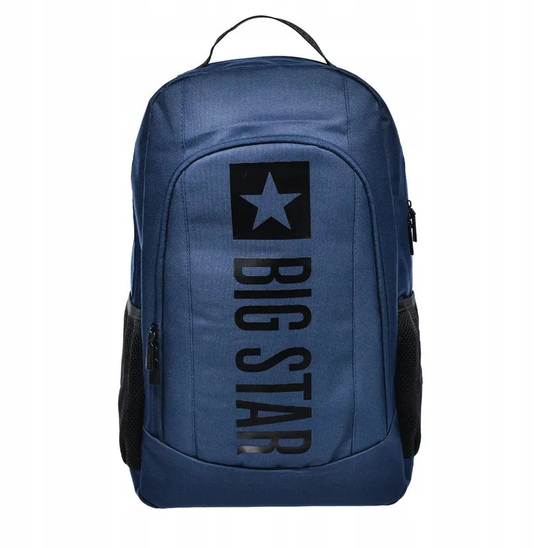 Tamsiai mėlyna Big Star RR574148 sportinė mokyklinė kuprinė A4 nešiojamam kompiuteriui