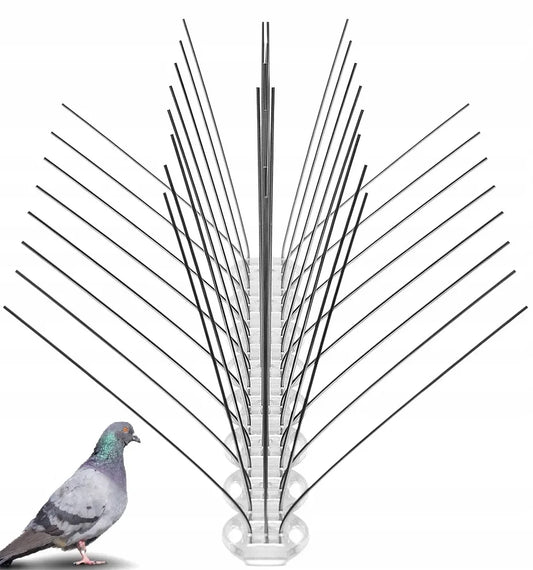 Tankūs platūs paukščių atbaidymo smaigai JACOPIC W160, 50 cm, apsauga iki 24 cm
