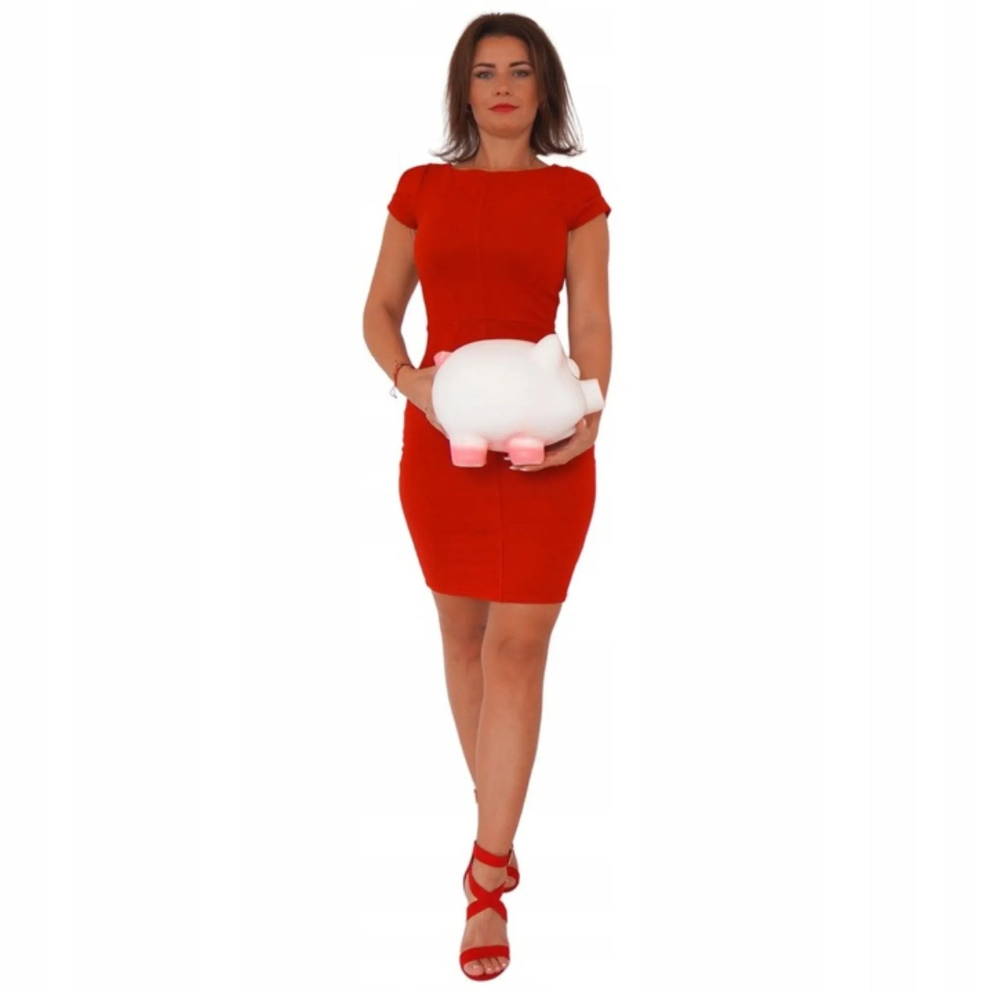 Taupyklė, skirta DUŽTI, didelė ir talpi, BE ATIDARYMO, balta taupyklė XXL