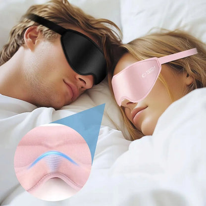 Tech-Protect Sleep Mask 3D užtemdanti miego kaukė, reguliuojama, šviesiai rožinė
