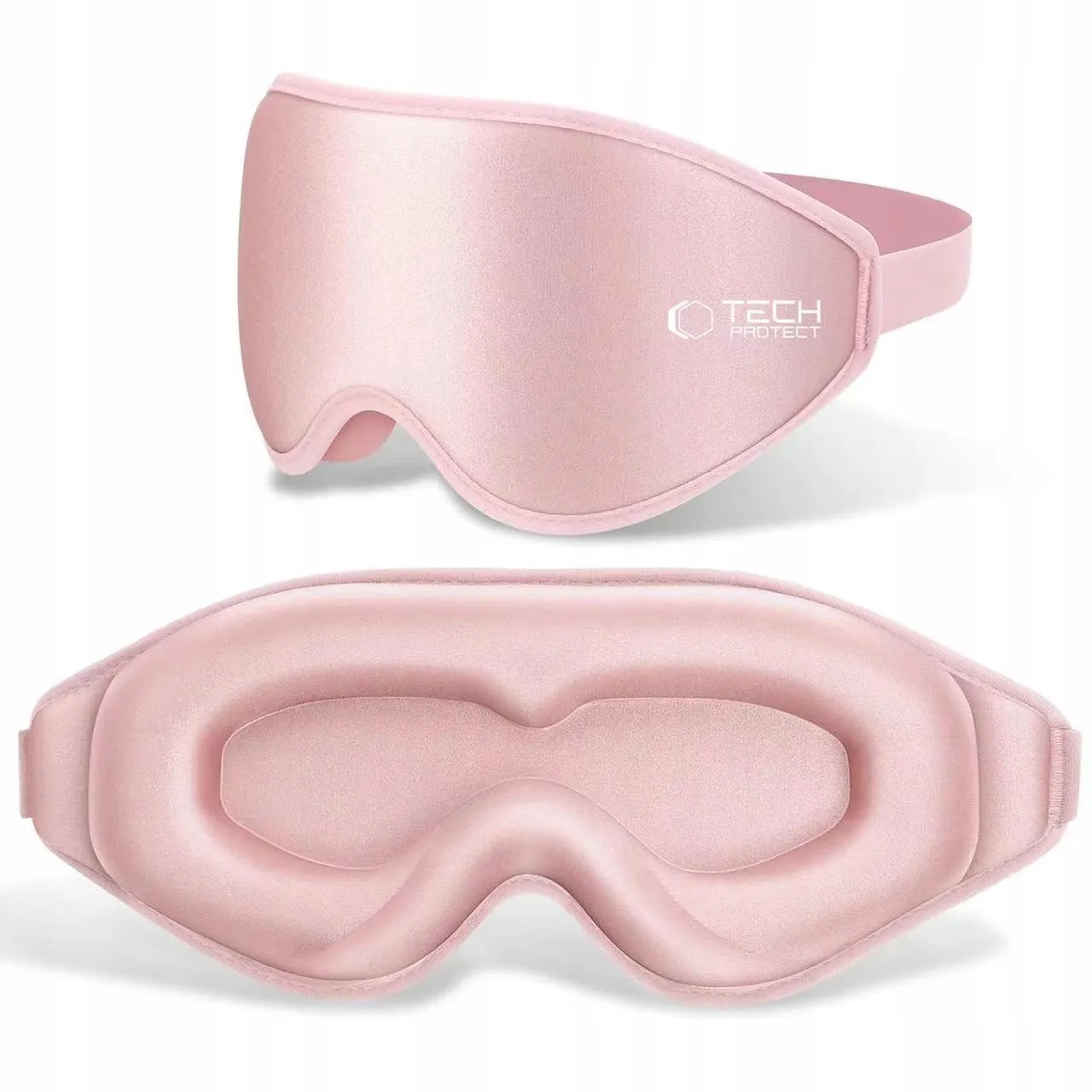 Tech-Protect Sleep Mask 3D užtemdanti miego kaukė, reguliuojama, šviesiai rožinė