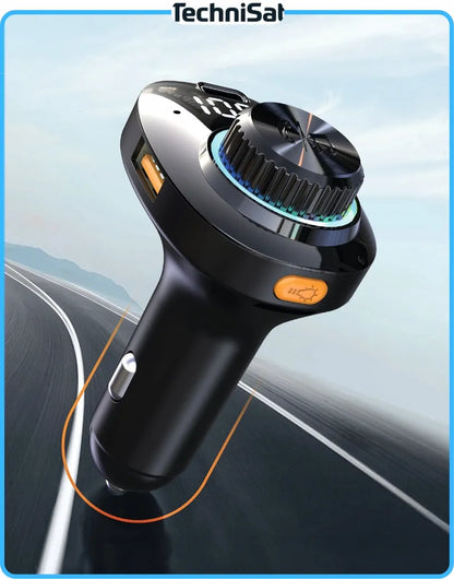 TechniSat DIGICAR 100 BT FM siųstuvas, laisvų rankų įranga Bluetooth 5.1 PD 20W