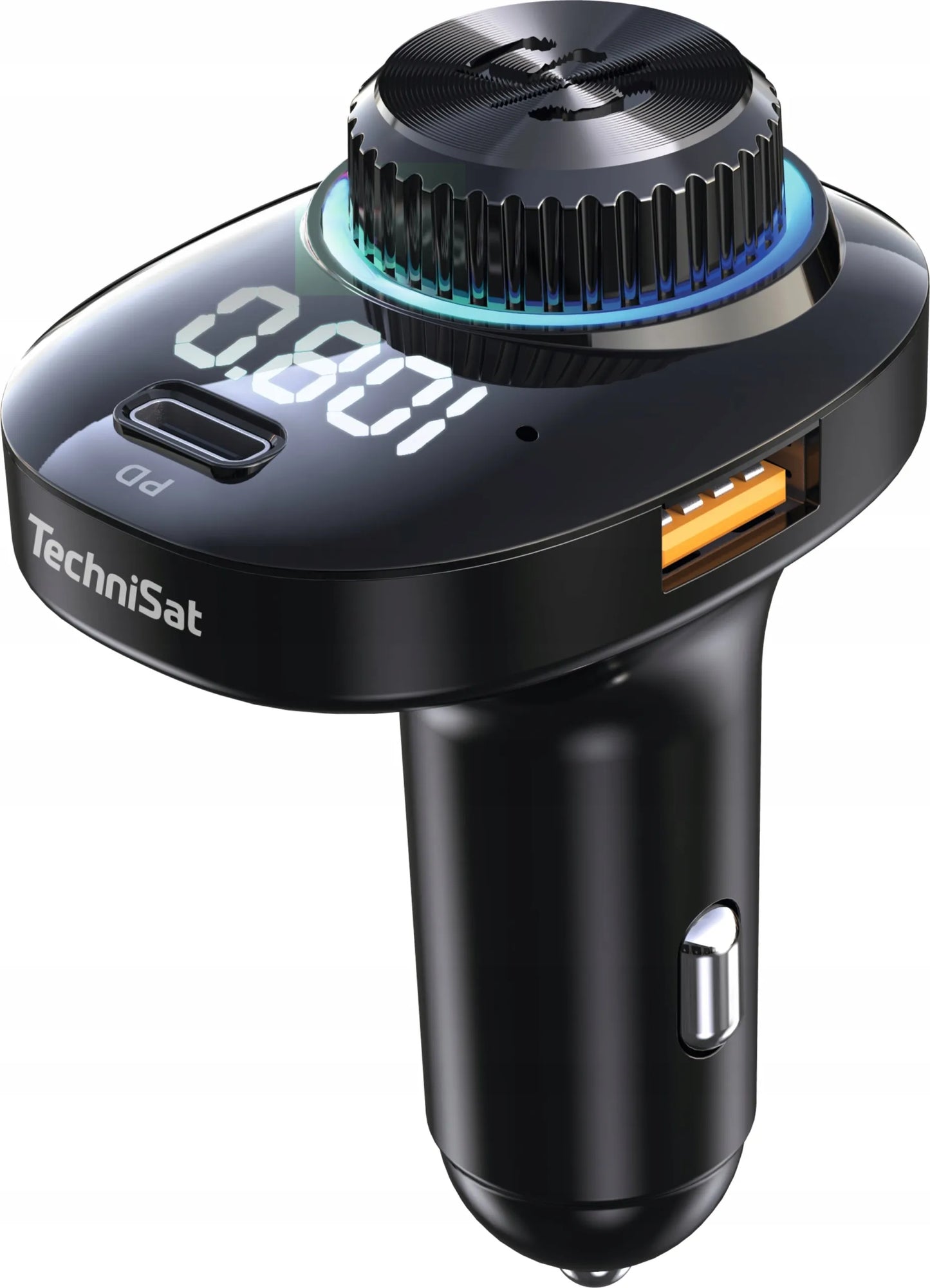 TechniSat DIGICAR 100 BT FM siųstuvas, laisvų rankų įranga Bluetooth 5.1 PD 20W