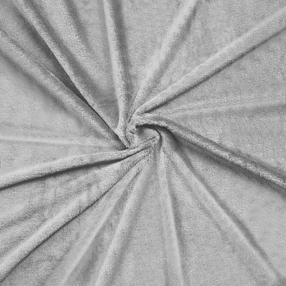 Teesa storas šiltas flisinis pledas ir lovos užtiesalas, pilkas, 200 × 220 cm