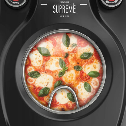 „Teesa Supreme+“ picos krosnelė, 400 °C, 1200 W, su akmeniu, langeliu ir 2 mentelėmis
