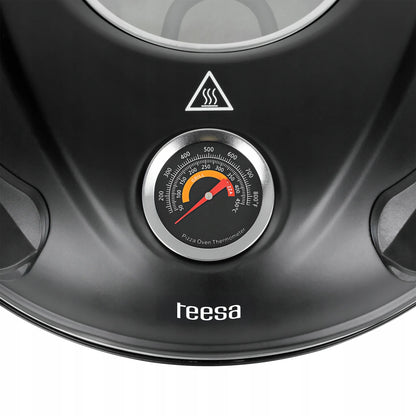 „Teesa Supreme+“ picos krosnelė, 400 °C, 1200 W, su akmeniu, langeliu ir 2 mentelėmis