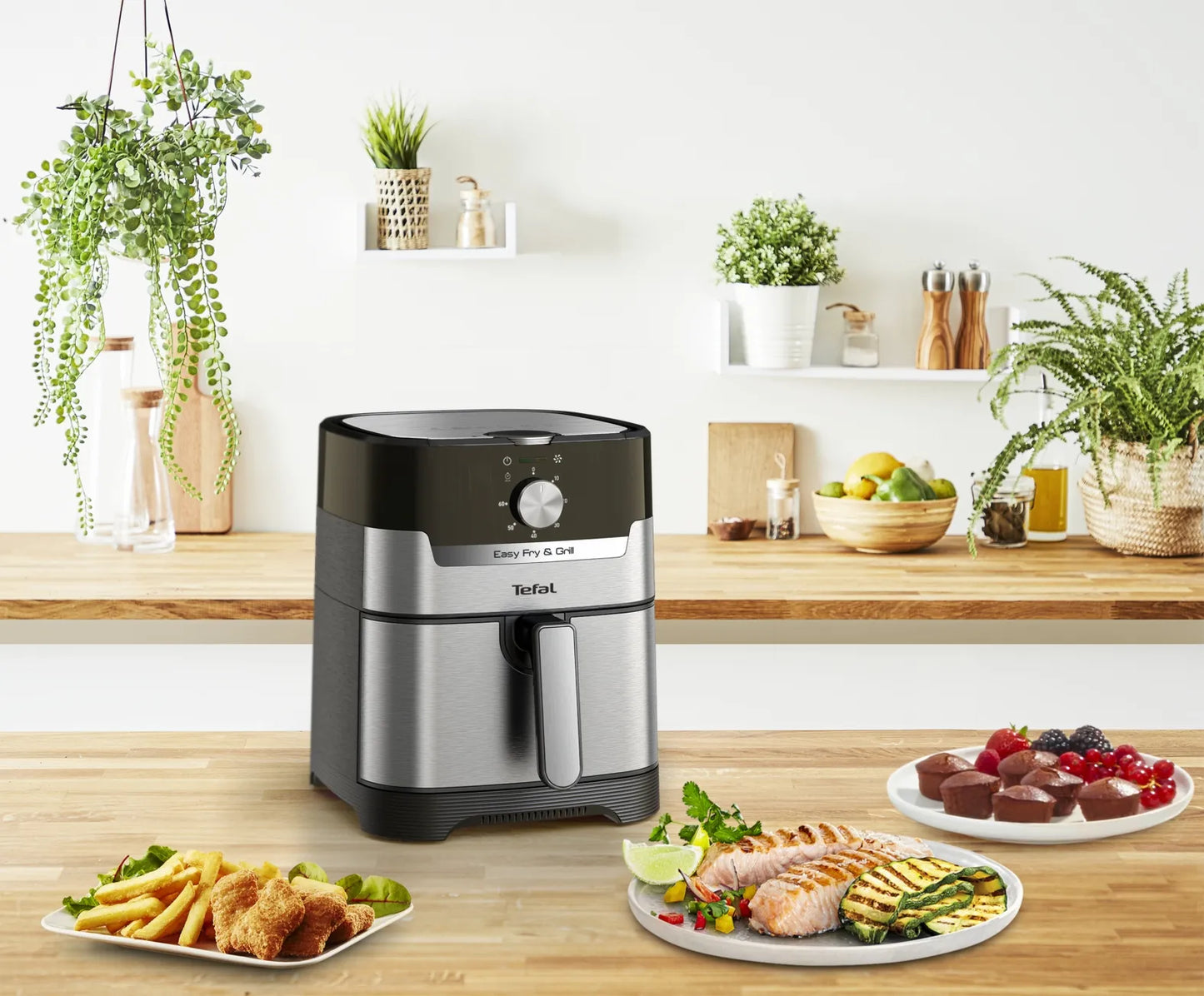 Tefal EY501D15 1550 W 4,6 l 2-in-1 oro gruzdintuvė ir grilis