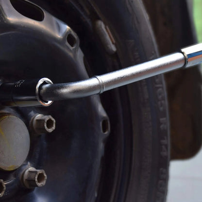 TELESKOPINIS AUTOMOBILIO RATŲ RAKTAS SU GALVUTĖMIS 17, 19, 21, 23 mm, 1/2″, TVIRTAS